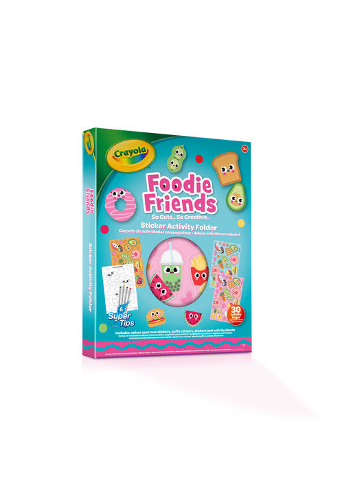 ALBUM ACTIVIDADES CON PEGATINAS FOODIE FRIENDS | 1 UNIDADES | (CRAYOLA)