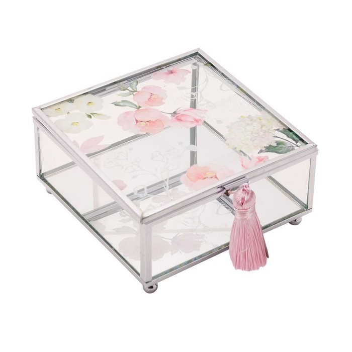 Joyero Cristal Sophia Flores Marca Widdop Imagen principal del producto