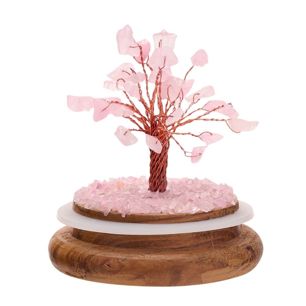 Árbol Piedras Preciosas Cuarzo Rosa Widdop