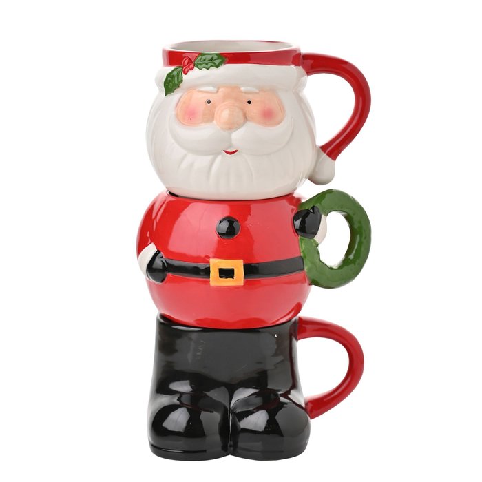 SET 3 TAZAS APILABLES PAPA NOEL | WIDDOP NAVIDAD | 1 UNIDAD | 5063322030143 Imagen principal del producto