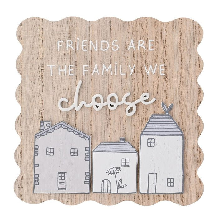 Decoración para repisa Casitas Family Widdop, pack 3 ud.