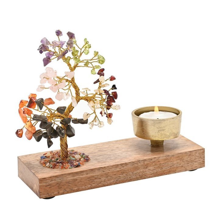 DECORACION PORTAVELAS CON ARBOL CHAKRAS | WIDDOP | 1 UNIDAD | 5063322057799