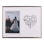 Marco fotos corazón plateado wedding 10x15 Widdop