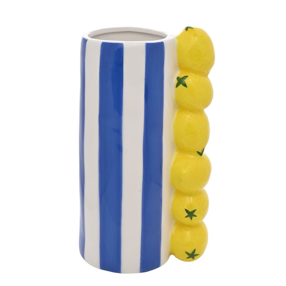 Jarrón Limones con Rayas Azules Widdop