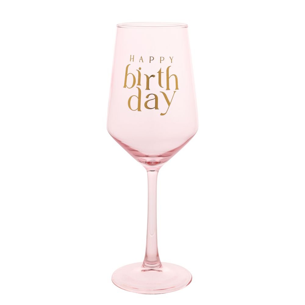 Copa Vino Happy Birthday con Caja Regalo