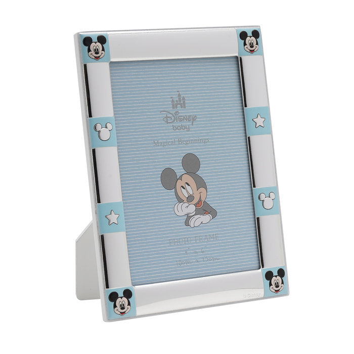 MARCO FOTOS PLATEADO BORDE MICKEY MOUSE 10X15 | 1 UNIDADES | (WIDDOP DISNEY)