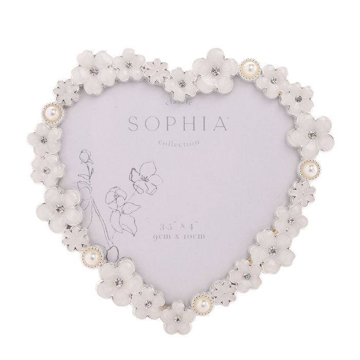 MARCO FOTOS CORAZON MARGARITAS BLANCO 9X10 | 1 UNIDADES | (WIDDOP) Imagen principal del producto