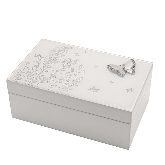 JOYERO CRISTAL CON MARIPOSA DE PLATA | WIDDOP | 1 UNIDAD | 5063322078329 Imagen principal del producto
