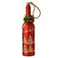 Botella vidrio rojo con luz LED Widdop Navidad
