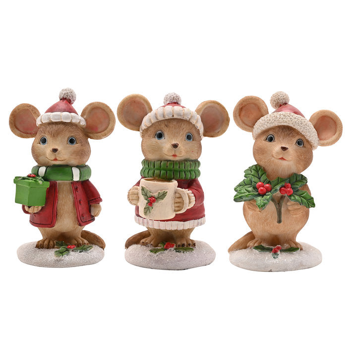 Figuras Ratones Widdop Navidad Pack 2 piezas Imagen principal del producto