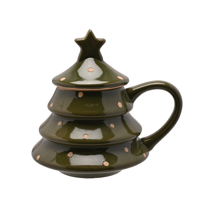 TAZA CON TAPA FORMA DE ARBOL DE NAVIDAD VERDE | WIDDOP NAVIDAD | 1 UNIDAD | 5063322097399 Imagen principal del producto