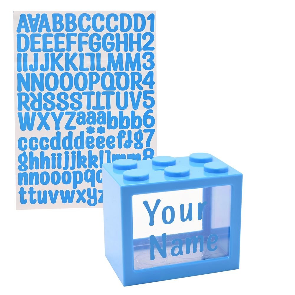 HUCHA PERSONALIZABLE BANK BLOX AZUL | WIDDOP | 1 UNIDAD | 5063322101812
