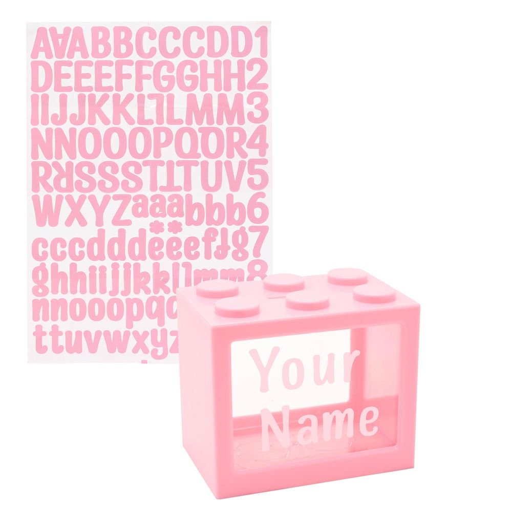 HUCHA PERSONALIZABLE BANK BLOX ROSA | WIDDOP | 1 UNIDAD | 5063322101867 Imagen principal del producto