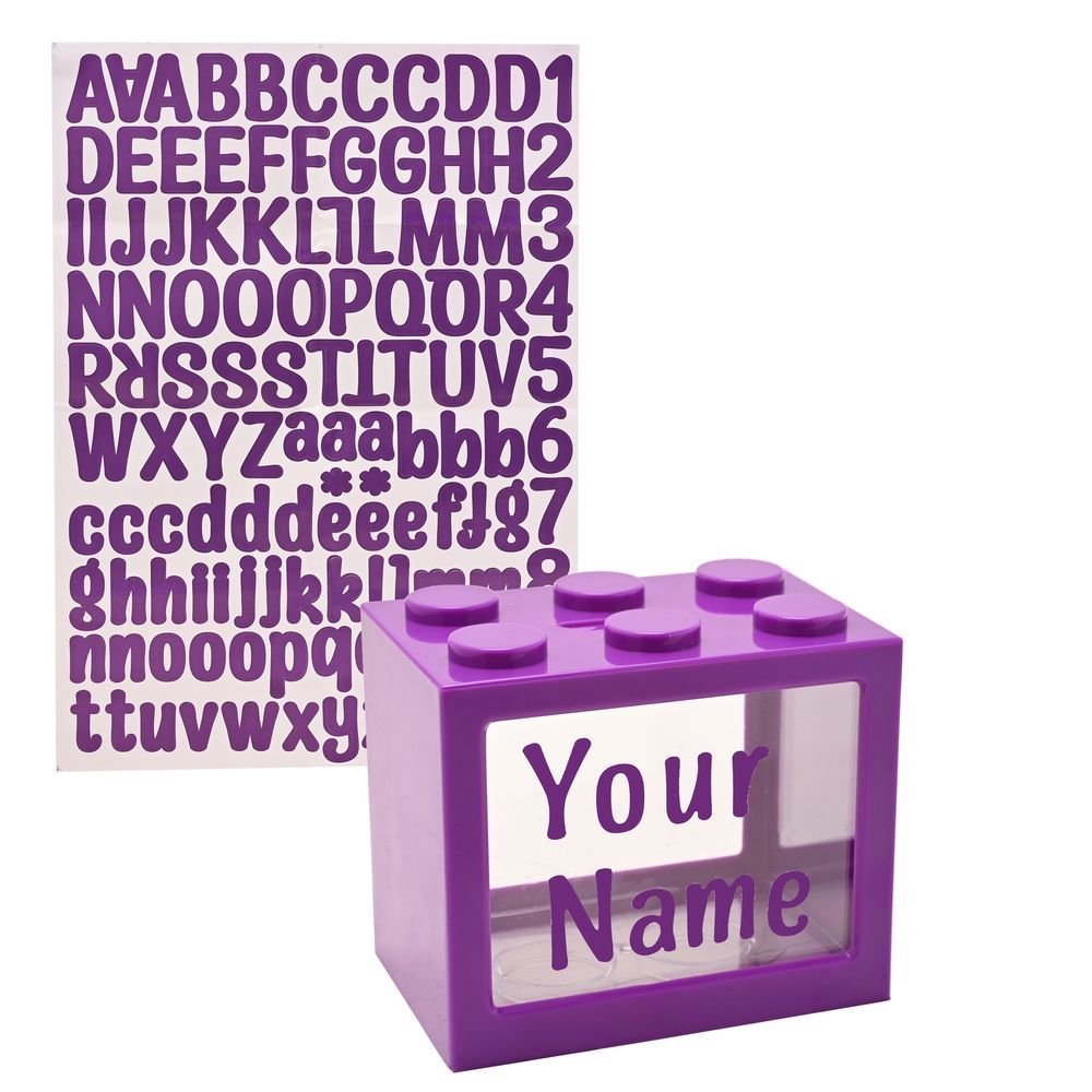 HUCHA PERSONALIZABLE BANK BLOX MORADO | WIDDOP | 1 UNIDAD | 5063322101874 Imagen principal del producto