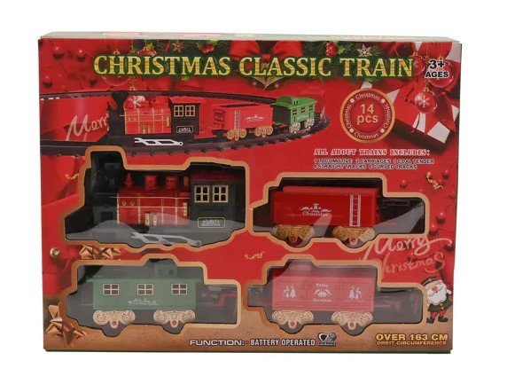 Tren Navideño a Pilas 14 Piezas Widdop Navidad Imagen principal del producto