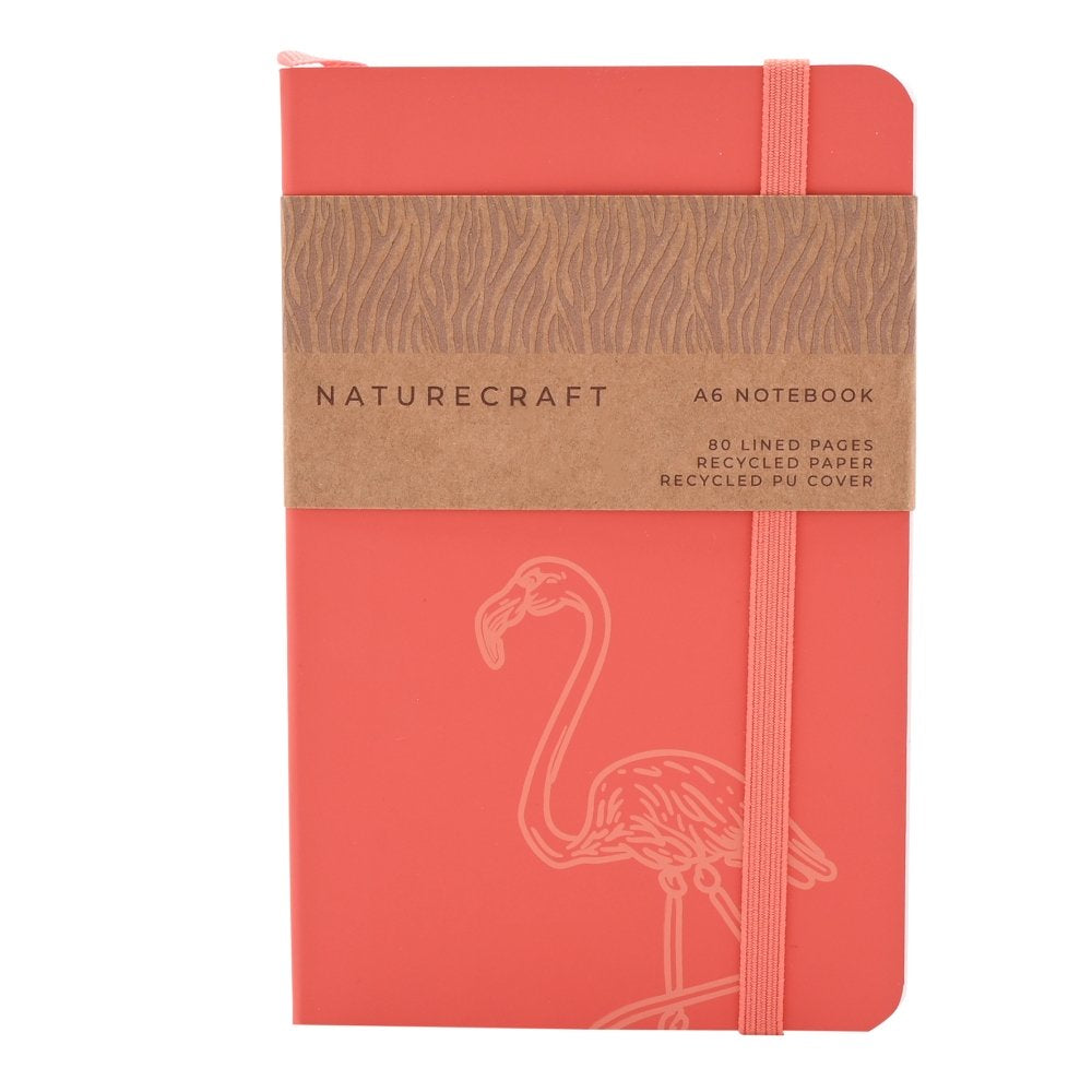 Cuaderno Naturecraft Flamingo reciclado rosa WIDDOP