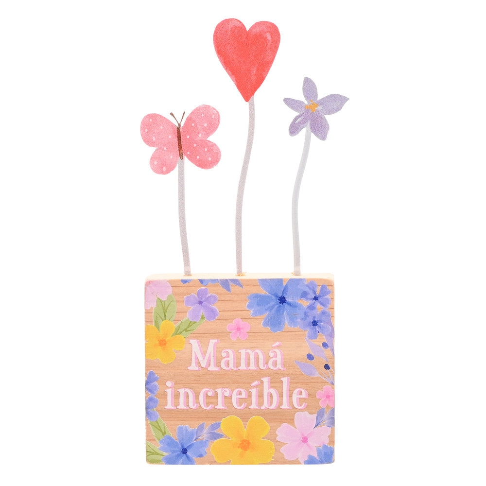 DECORACION MAMA INCREIBLE CORAZON Y FLOR | WIDDOP | 1 UNIDAD | 5063322114843 Imagen principal del producto