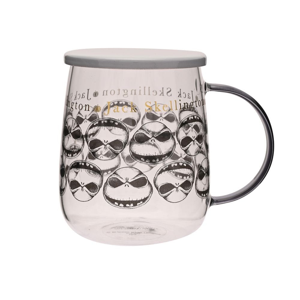 Taza Cristal Disney con Tapa Pesadilla Antes de Navidad Imagen principal del producto