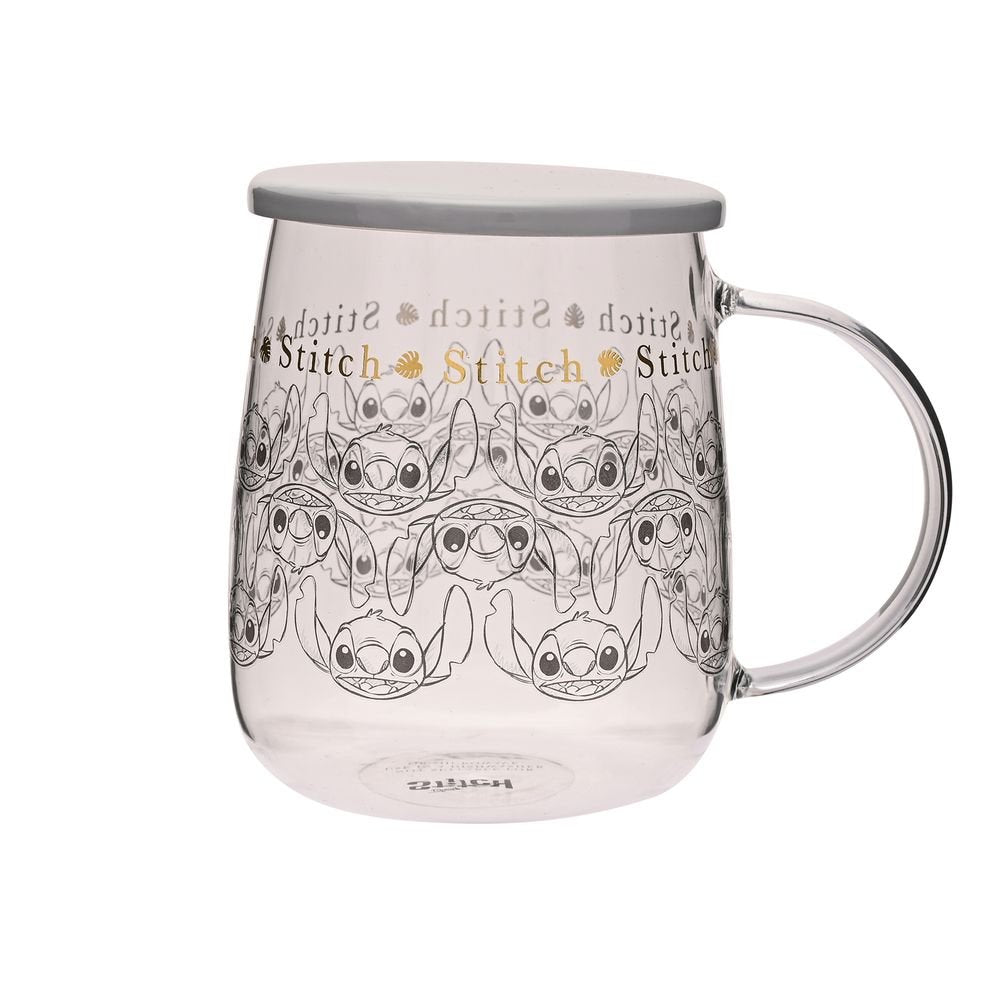 Taza Cristal Disney con Tapa Stitch Imagen principal del producto