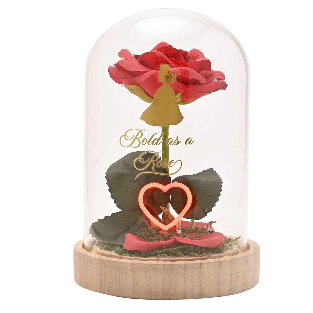 PRINCESAS DISNEY FLORES EN CAMPANA CON LUZ NEON BELLA | WIDDOP DISNEY | 1 UNIDAD | 5063322118001