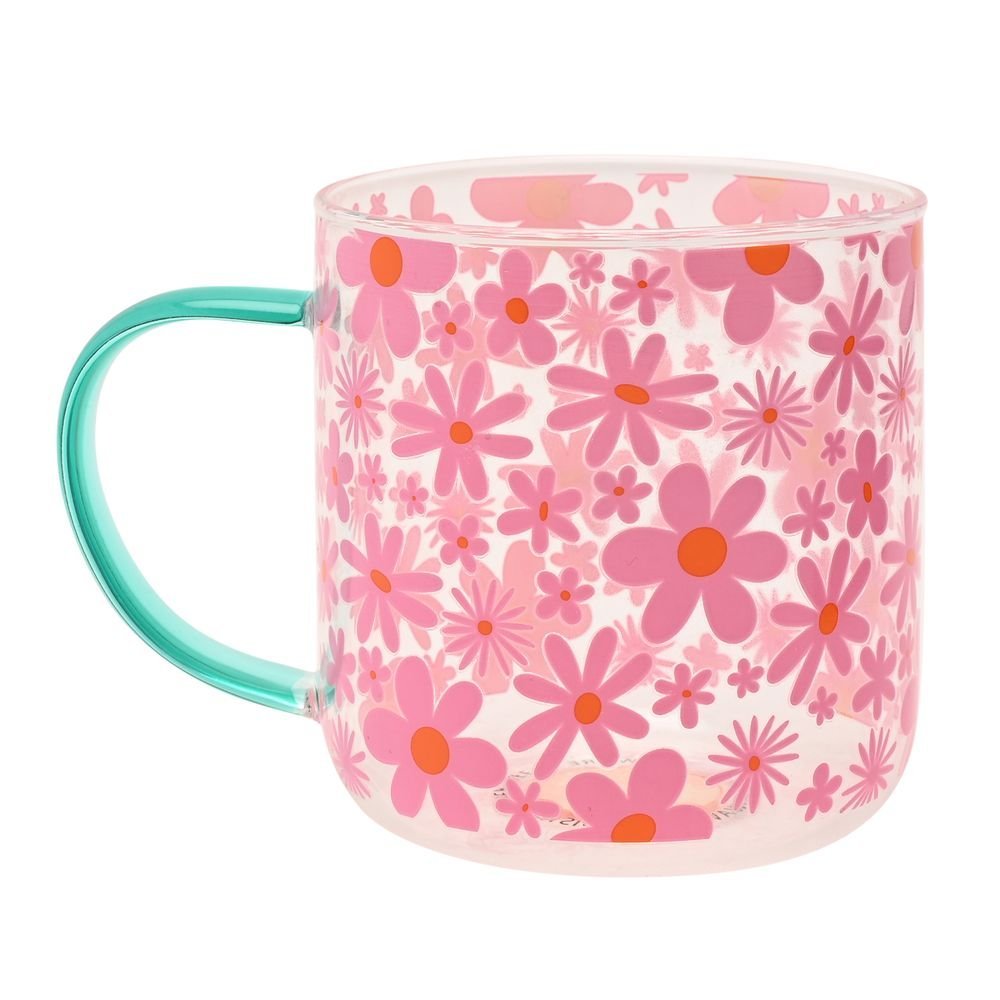 Taza de Cristal Flores Rosas Widdop Imagen principal del producto