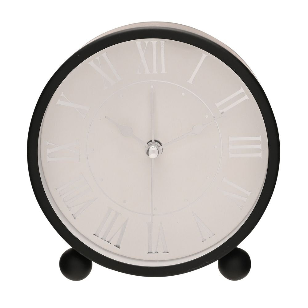 Reloj despertador de metal Hometime de 11 cm negro WIDDOP Imagen principal del producto