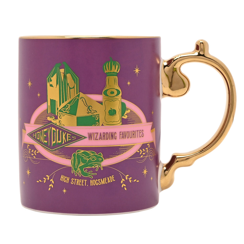 Taza Harry Potter Honeydukes Widdop, porcelana magenta para regalo