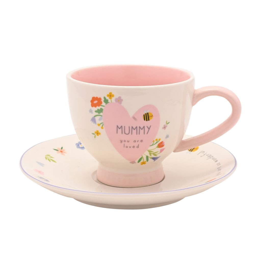 Taza y Platillo Love Life Mummy Widdop Imagen principal del producto