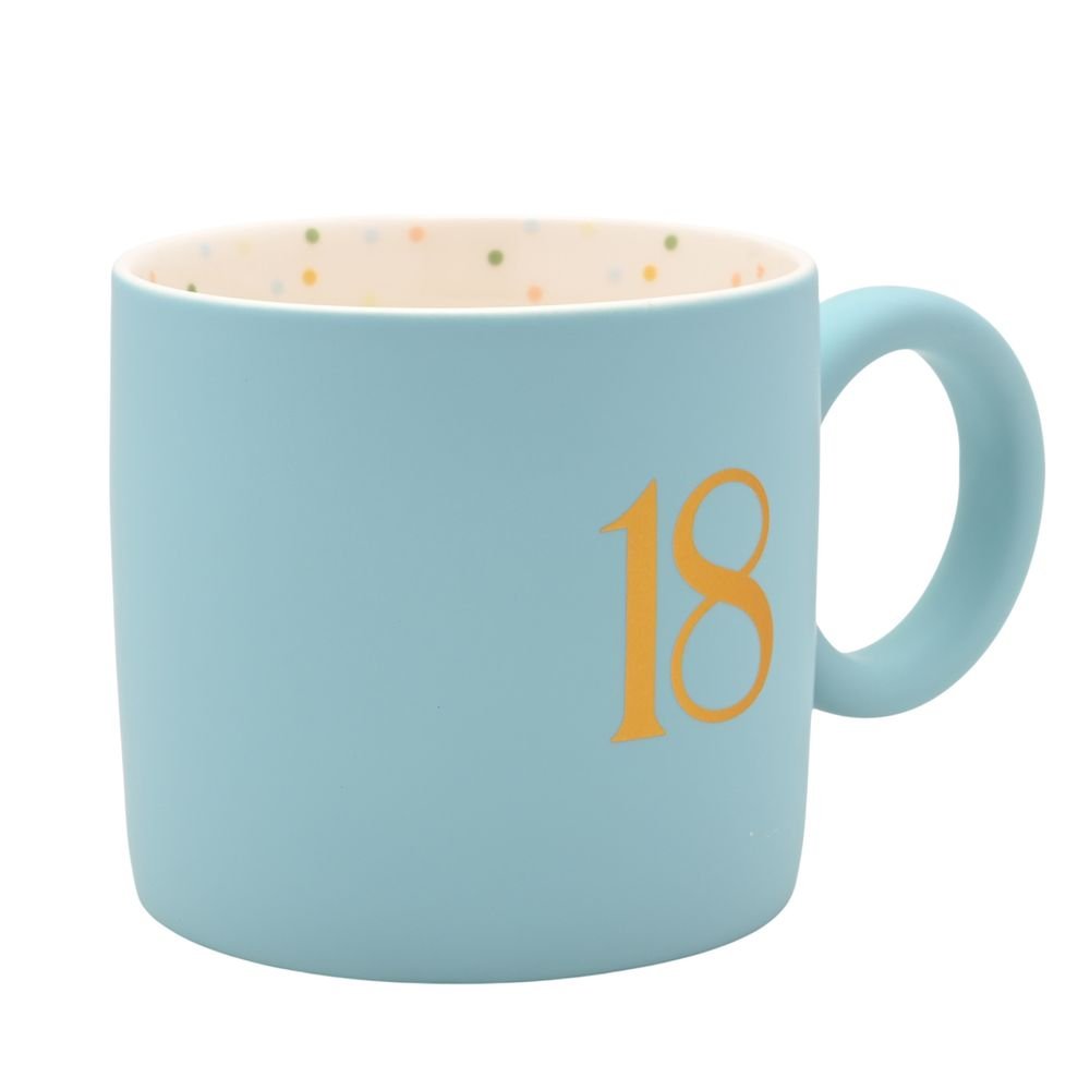 Taza Cerámica Confeti Azul 18 - Widdop
