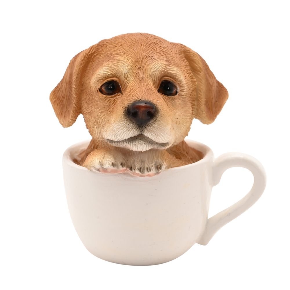 Decoración Figura Cachorro en una Taza - Widdop