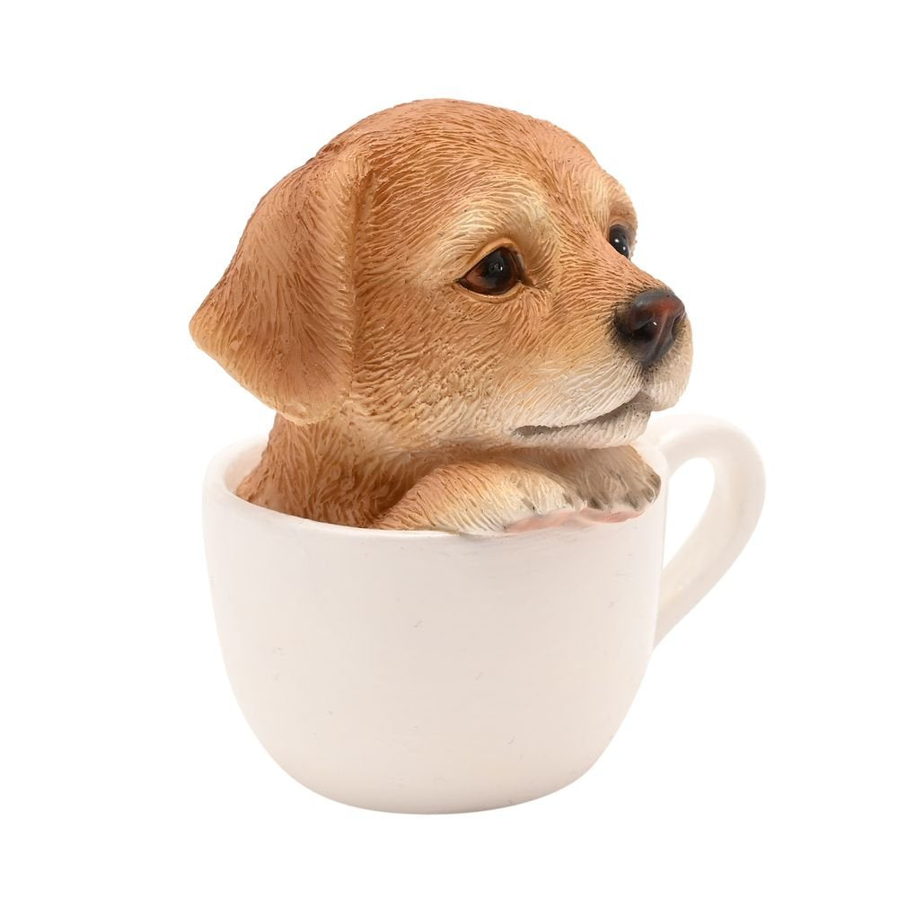 Decoración Figura Cachorro en una Taza - Widdop