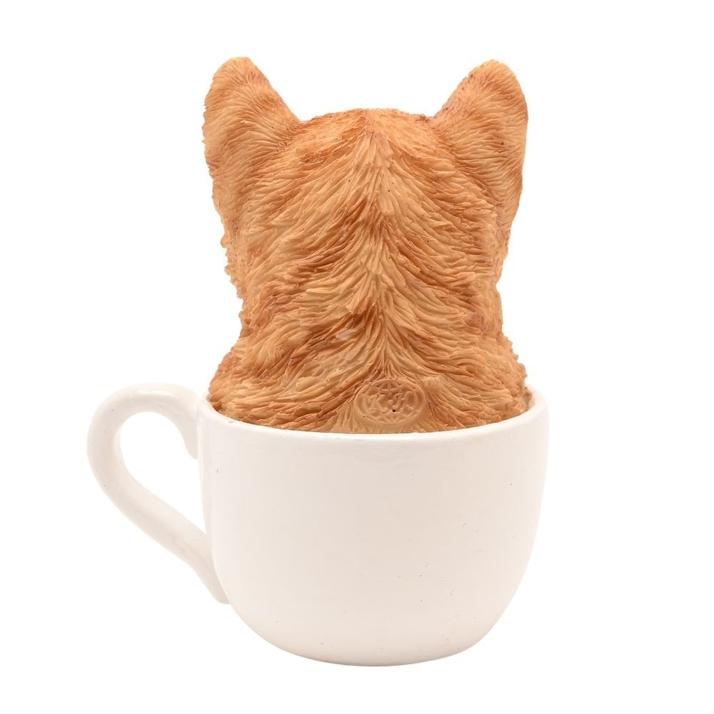 Decoración Figura Gatito en Taza - Widdop