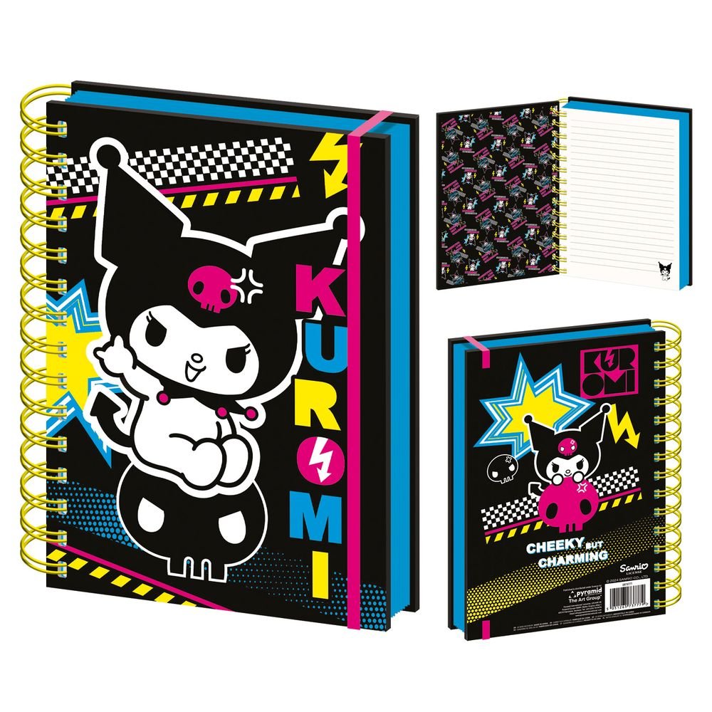 Cuaderno A5 Anillas Kuromi Punk Vibes PYRAMID INTERNATIONAL