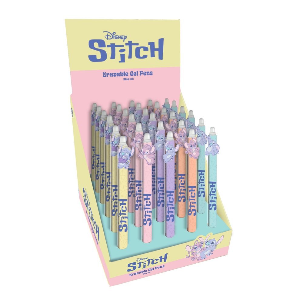 Expositor 30 Bolígrafos Borrables Gel Disney Stitch Planetary Pyramid International Imagen principal del producto