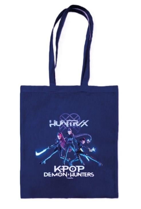 Bolsa de Tela Azul K-pop Demon Hunters Trio Pyramid International