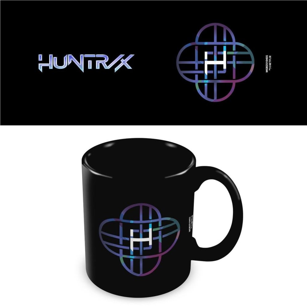 Taza Negra 325 ml K-pop Demon Hunters Huntrix Logo Pyramid International Imagen principal del producto