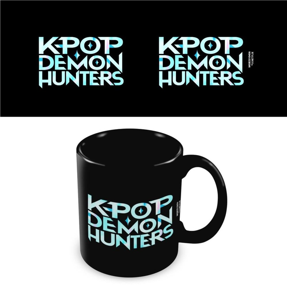 Taza Negra 325 ML K-pop Demon Hunters K Pop Logo Imagen principal del producto