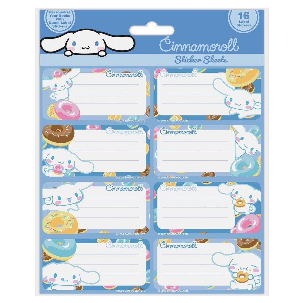 Etiquetas escolares My Melody, pack de 12 unidades