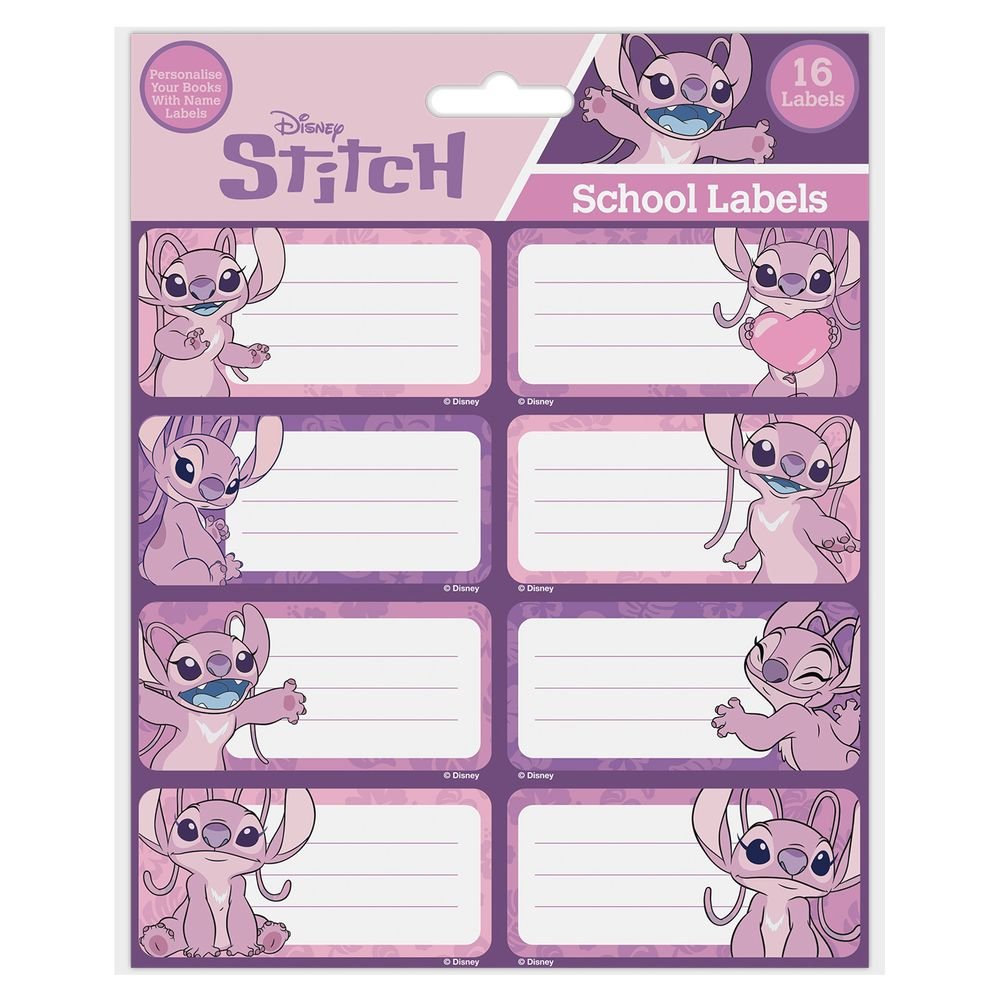 Etiquetas Escolares Disney Stitch Angel Marca Pyramid International Pack 45 unidades Imagen principal del producto
