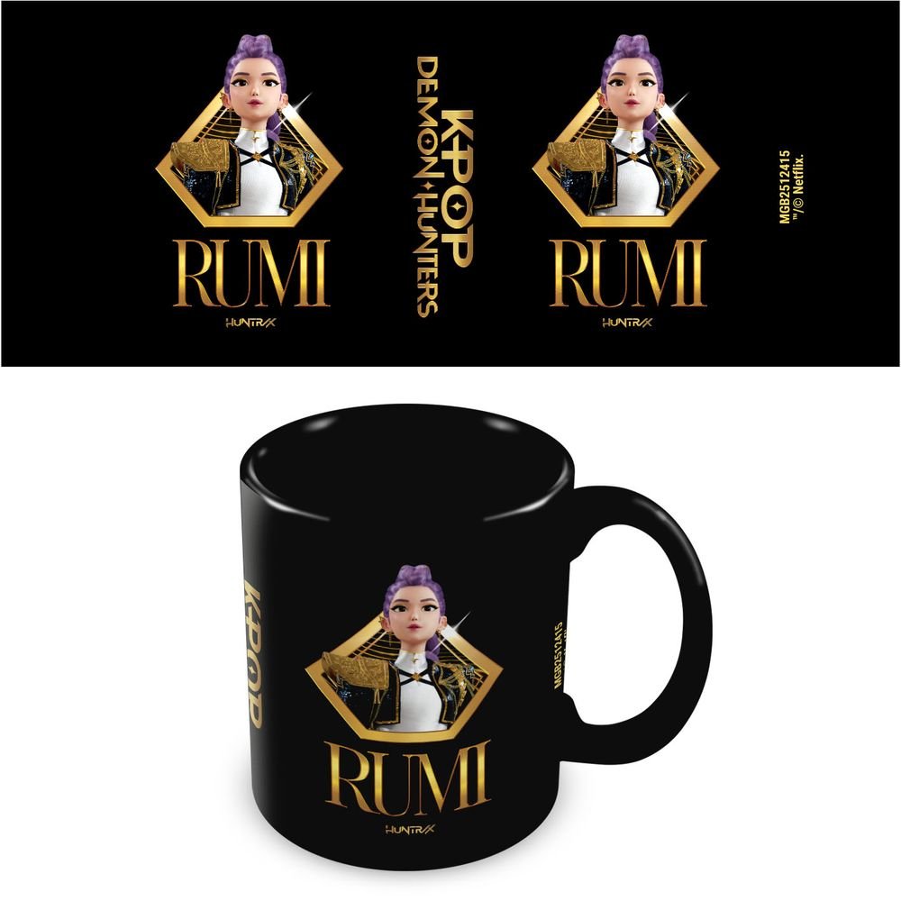 Taza Negra K-pop Demon Hunters K-pop Golden Rumi 325ml Pyramid International Imagen principal del producto