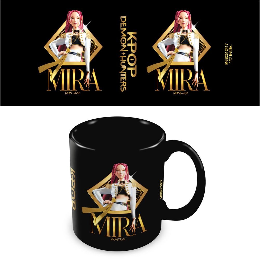 Taza Negra K-pop Demon Hunters K-pop Golden Mira 325ml Pyramid International Imagen principal del producto