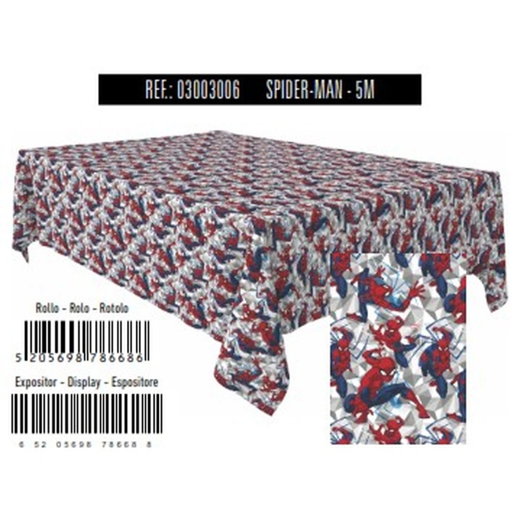 Rollo Mantel Papel Spiderman Reciclado Brillo Andina Imagen principal del producto