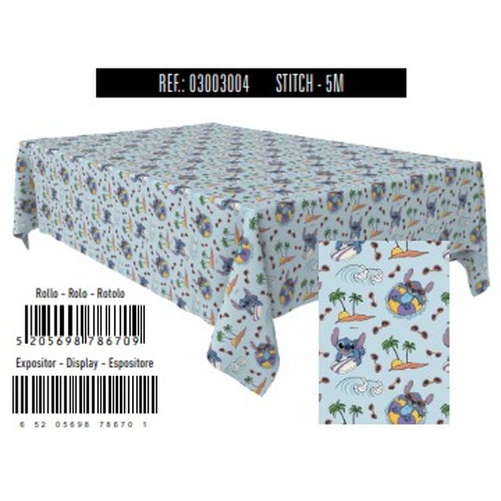 ROLLO MANTEL PAPEL 1,2X5M STITCH DISNEY RECICLADO BRILLO | ANDINA | ENVASE 25 UDS. UNIDAD | 65205698786701 Imagen principal del producto