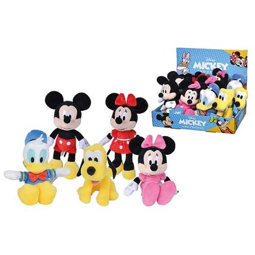 Peluches Disney 20 cm, expositor de 12 unidades surtidas