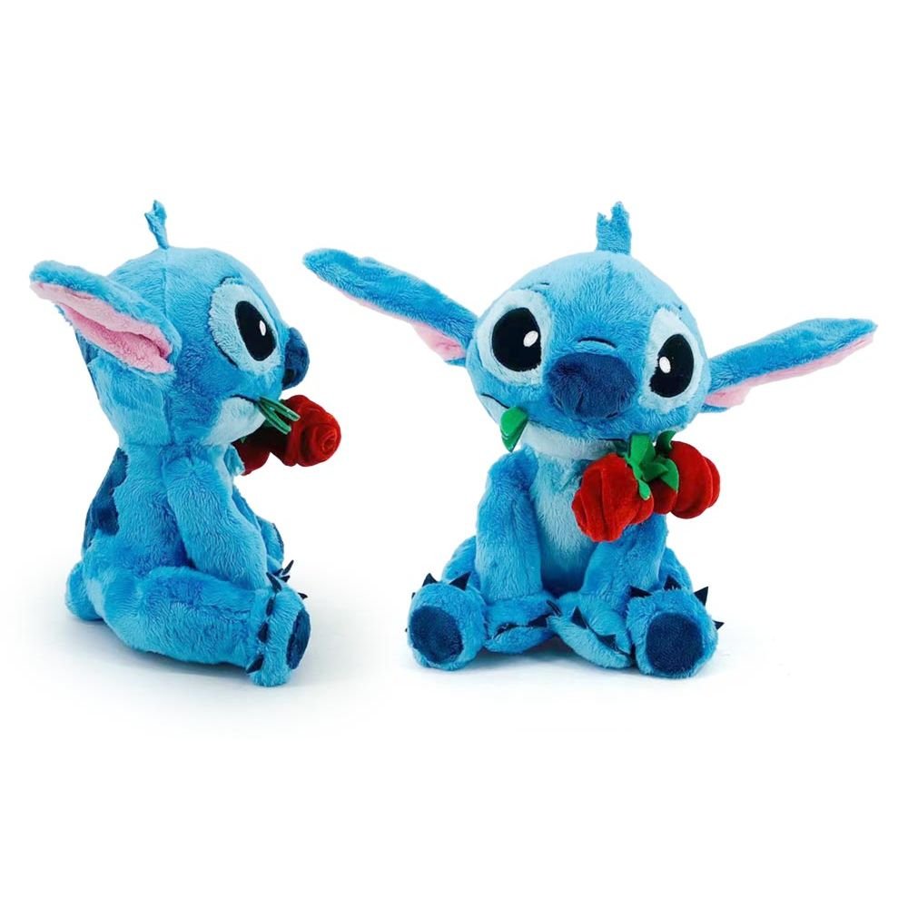 PELUCHE STITCH CON ROSA 25 CM | PELUCHES DISNEY | 1 UNIDAD | 5400868030648