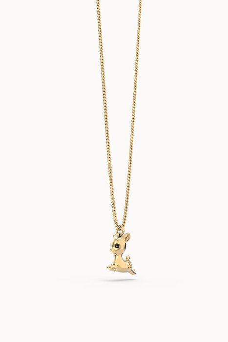 Collar Chocli Gacela 36-43 cm, metal chapado oro