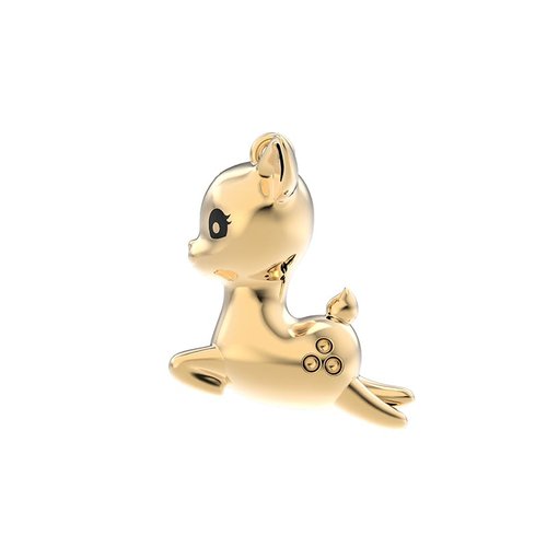 Collar Chocli Gacela 36-43 cm, metal chapado oro