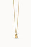 Collar Chocli Pato 36-43 cm, metal chapado oro