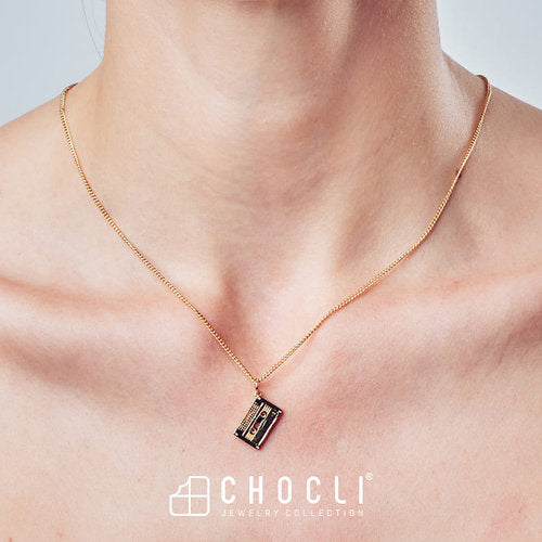 Collar Chocli Casette oro - Accesorios regalo