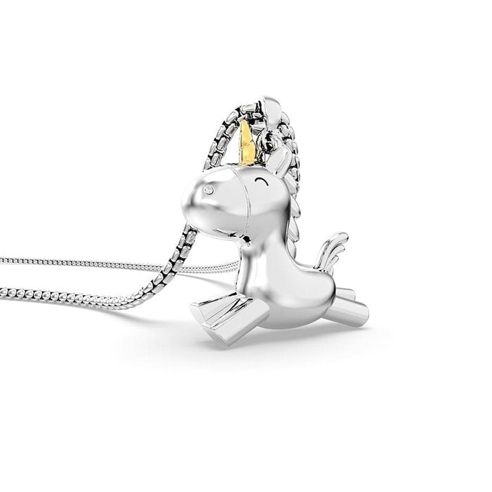 Collar Chocli Metalmorphose Unicornio Plateado